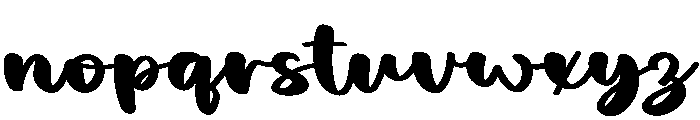 Benefit Writing Font LOWERCASE