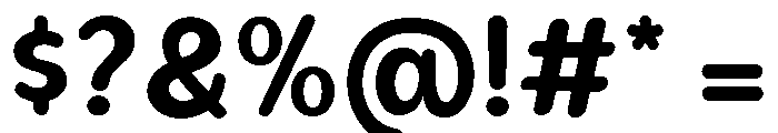 Bener Rounded Bold Font OTHER CHARS