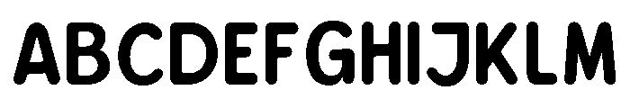 Bener Rounded Bold Font UPPERCASE
