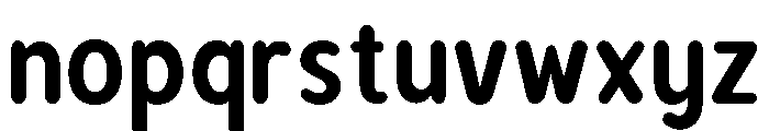Bener Rounded Bold Font LOWERCASE