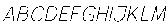Bener Rounded ExtLt Ita Font UPPERCASE