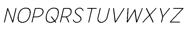 Bener Rounded ExtLt Ita Font UPPERCASE