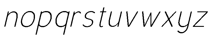 Bener Rounded ExtLt Ita Font LOWERCASE