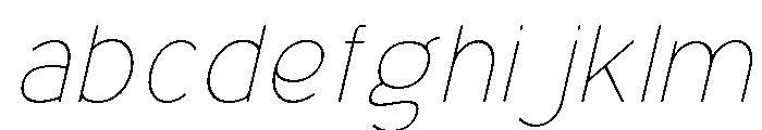 Bener Rounded Thin Italic FONT