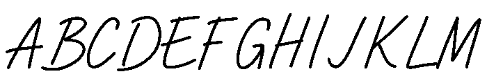 Benevalight Font UPPERCASE