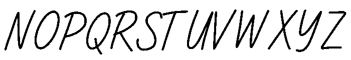 Benevalight Font UPPERCASE