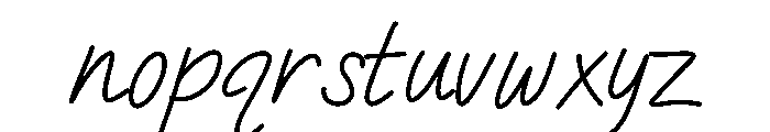 Benevalight Font LOWERCASE