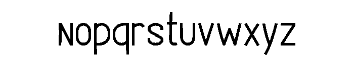 Benhome Font LOWERCASE