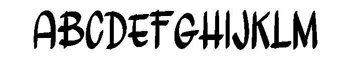 Bennett Font UPPERCASE