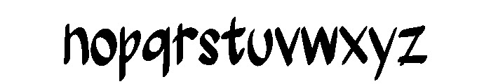 Bennett Font LOWERCASE
