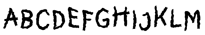 Bennsy Font UPPERCASE
