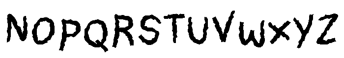Bennsy Font UPPERCASE