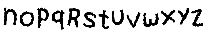 Bennsy Font LOWERCASE