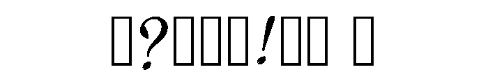 Benny Regular Font OTHER CHARS