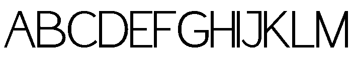 Benomore Regular Font UPPERCASE