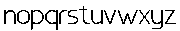 Benomore Regular Font LOWERCASE