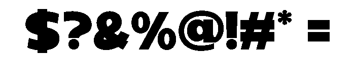Benova-Black Font OTHER CHARS