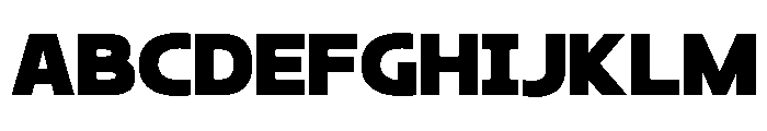 Benova-Black Font UPPERCASE