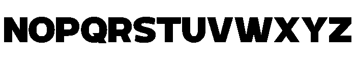 Benova-Black Font UPPERCASE