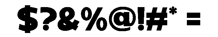 Benova-Bold Font OTHER CHARS