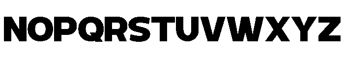 Benova Extra Bold Font UPPERCASE