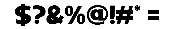 Benova Semi Bold Font OTHER CHARS