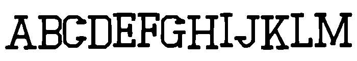 Benson Font UPPERCASE