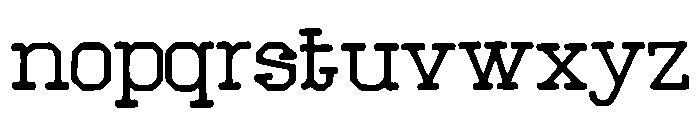 Benson Font LOWERCASE