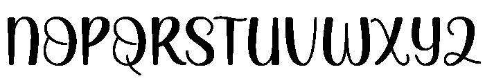 Bento Blast Regular Font LOWERCASE