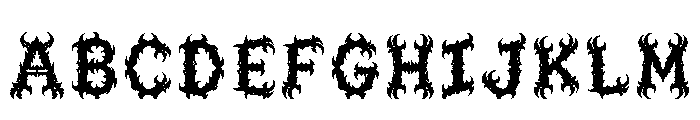 Benue Regular Font UPPERCASE