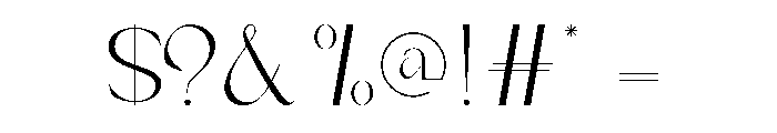 Beonde Elegance Font OTHER CHARS