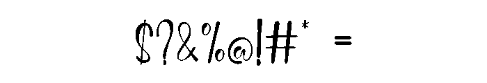 Berdigs Regular Font OTHER CHARS