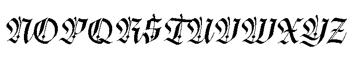 Berga Mont Regular Font UPPERCASE