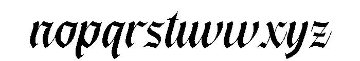 Berga Mont Regular Font LOWERCASE