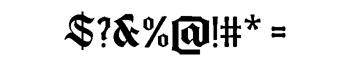 Bergham Black Regular Font OTHER CHARS