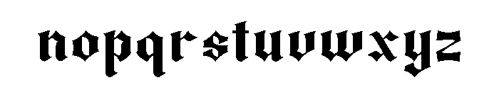 Bergham Black Regular Font LOWERCASE