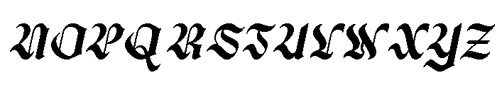 Bergham BlackItalic Font UPPERCASE