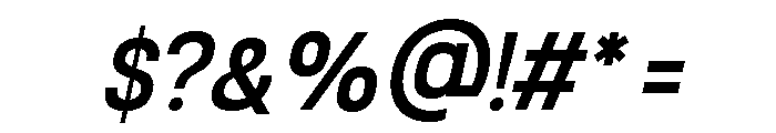 Bergham Italic Font OTHER CHARS