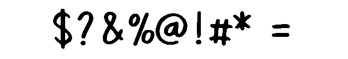 Berkeley Handwriting Regular Font OTHER CHARS
