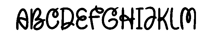 Berlien Cupcake Font UPPERCASE
