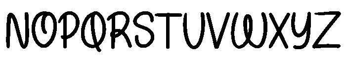 Berlien Cupcake Font UPPERCASE