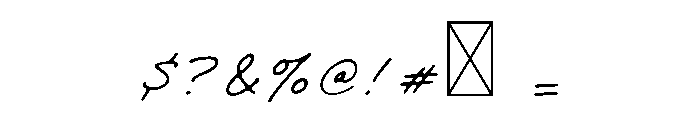 Berry Doodle Script Bold Font OTHER CHARS