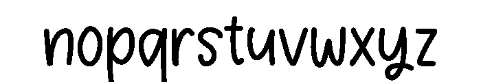 Berry cream Font LOWERCASE