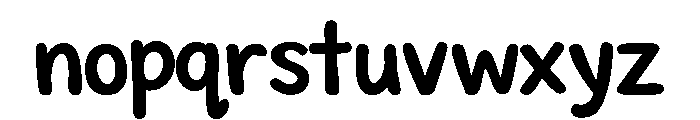 Berry the Hamster Font LOWERCASE