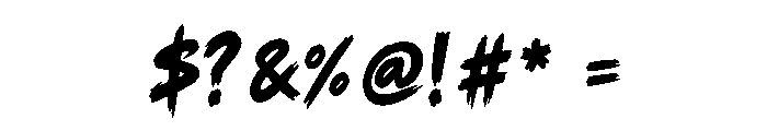 Berson Brush Font OTHER CHARS