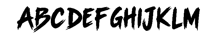 Berson Brush Font UPPERCASE