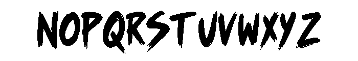 Berson Brush Font UPPERCASE
