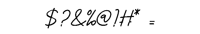 Bertiland Signature Font OTHER CHARS