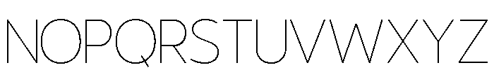 Besought Thin Font UPPERCASE