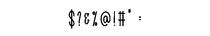 Best Forever Font OTHER CHARS